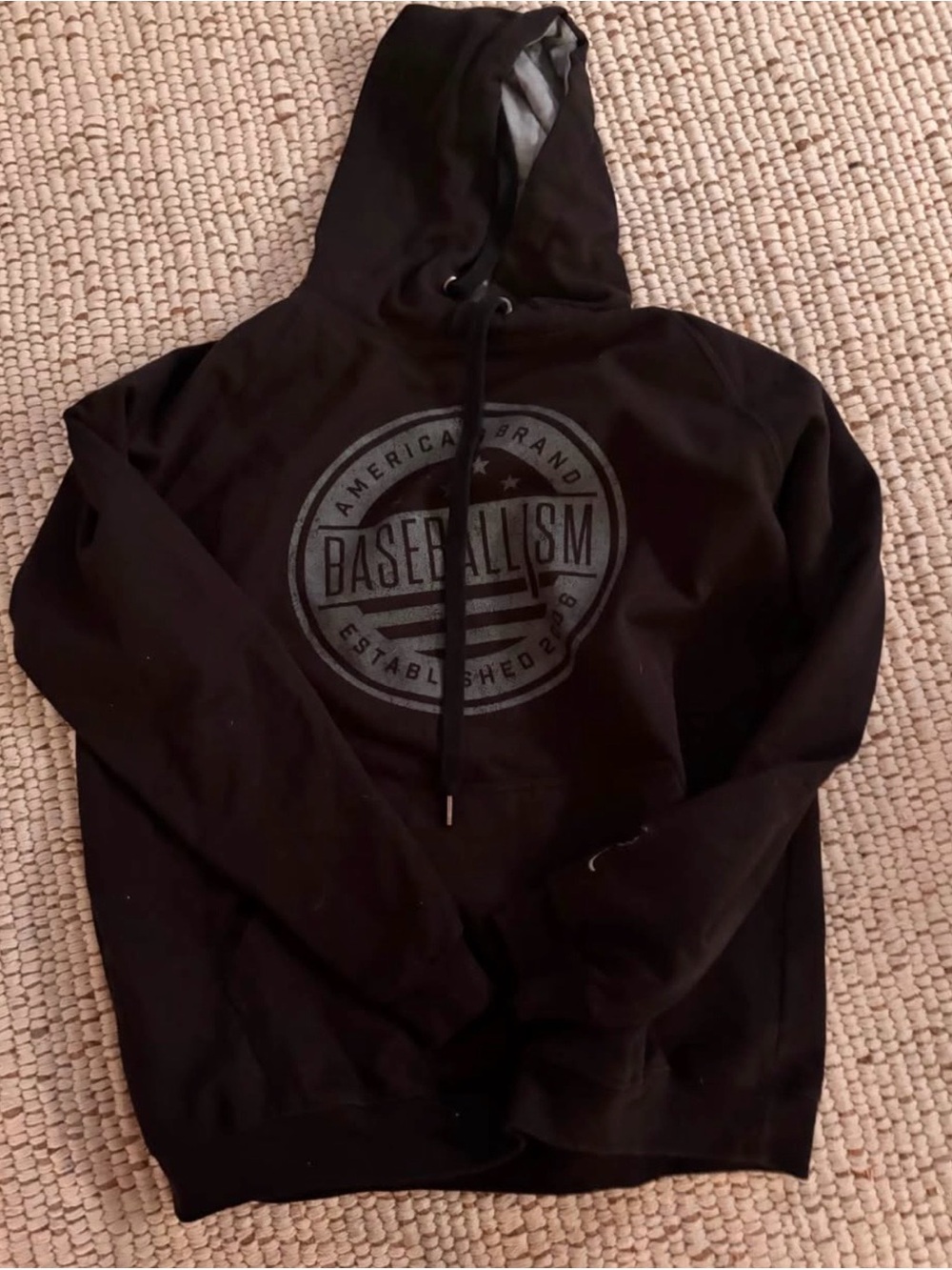 Men's Black Pullover Hoodie
